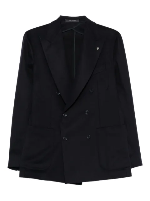 Tagliatore double-breasted patch-pocket blazer