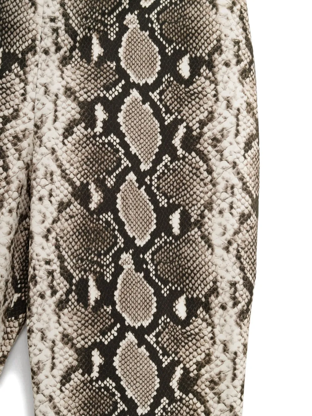 Duran Lantink Snake-print Trousers In Neutral