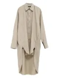 Phoebe Philo asymmetrical-hem shirt - Neutrals
