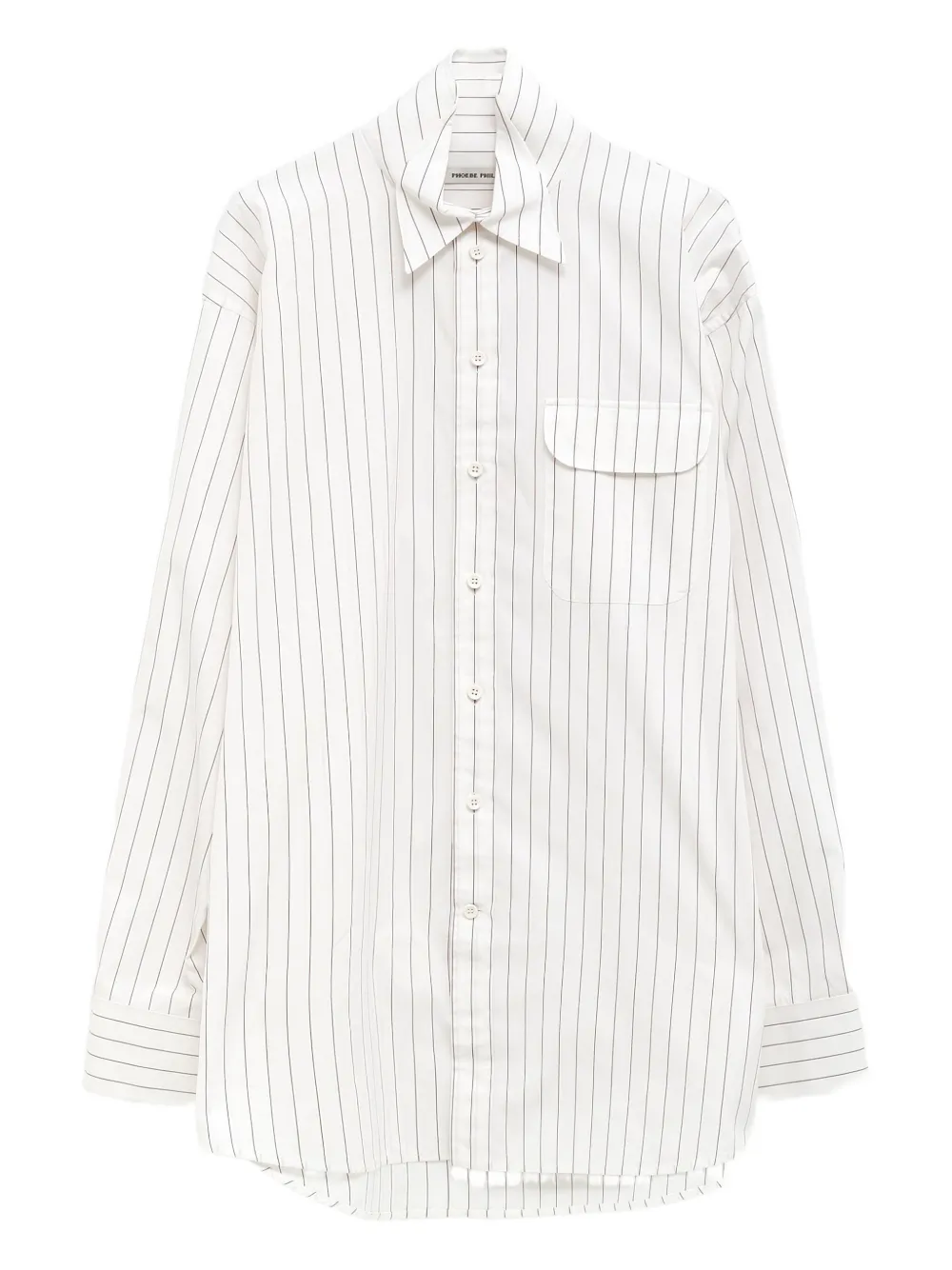 Phoebe Philo pinstripe pocket shirt | White | Image 1