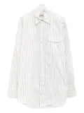 Phoebe Philo pinstripe pocket shirt - White