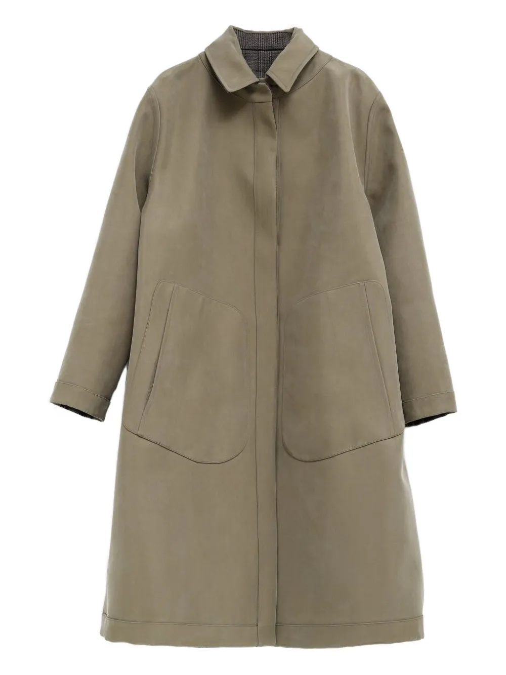 The Row Palo Plaid-pattern Reversible Coat In Neutral