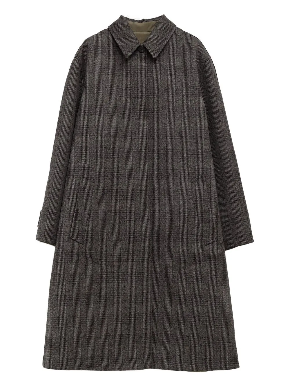 The Row Palo Plaid-pattern Reversible Coat In Neutral