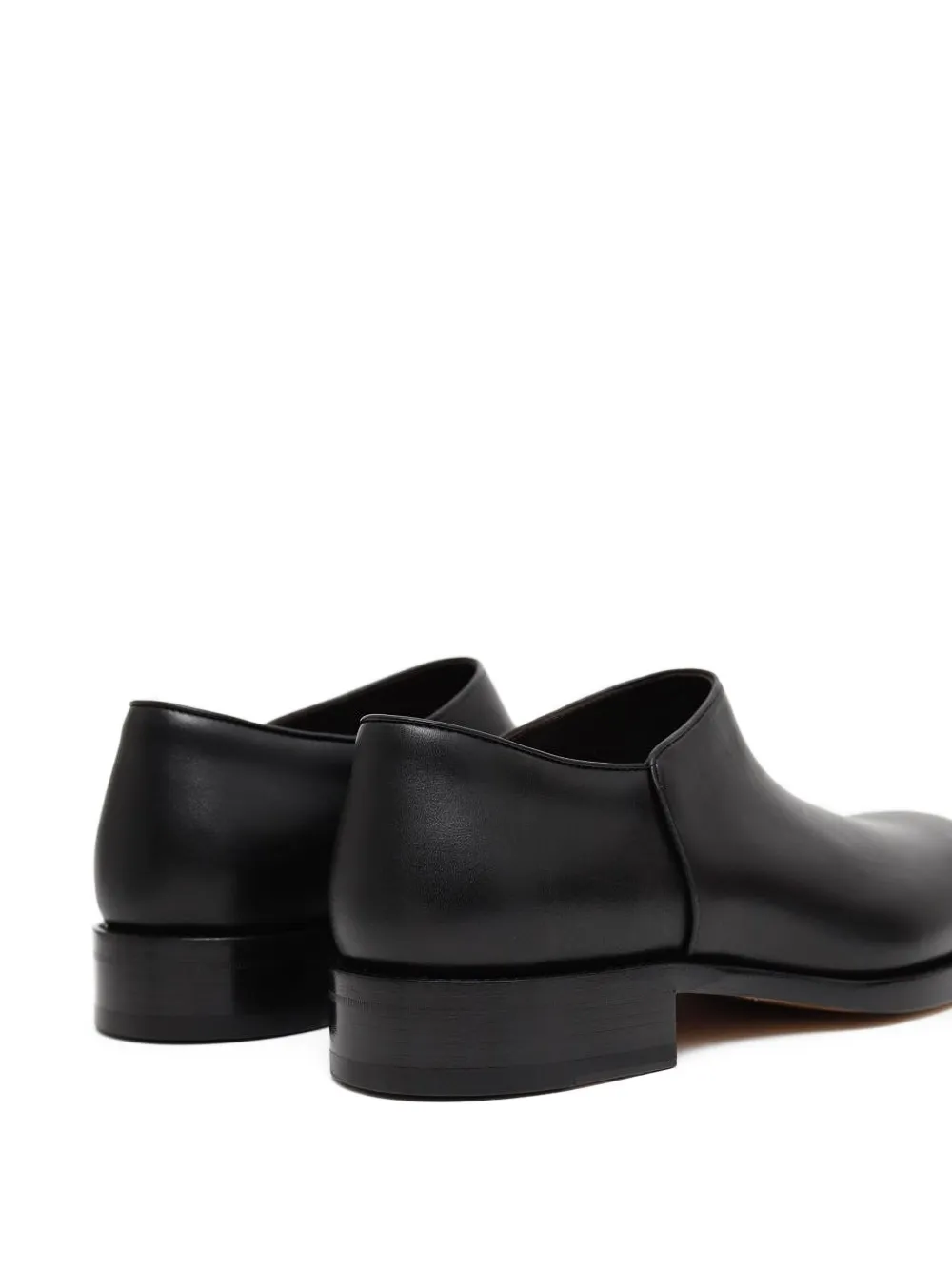The Row Nobilis loafers met blokhak Zwart