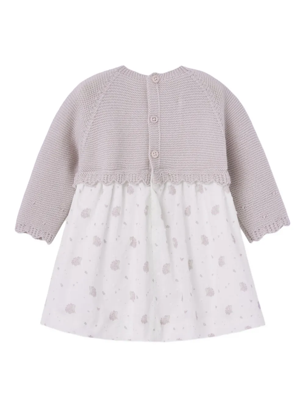 Paz Rodriguez Babies' Knitted Dress In Multi
