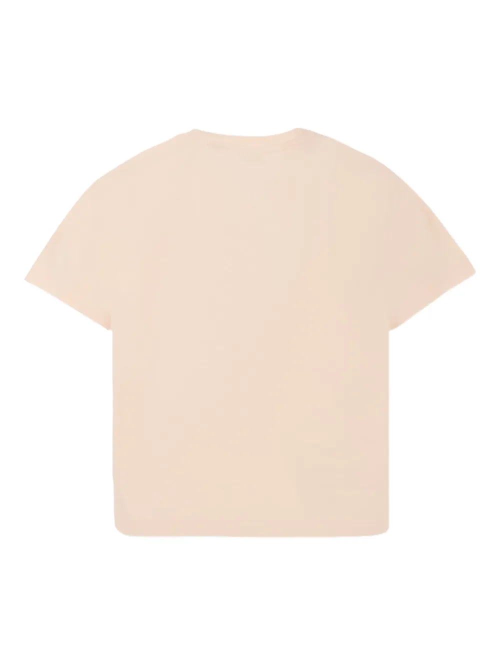 Burberry Kids Katoenen T-shirt met logoprint Roze