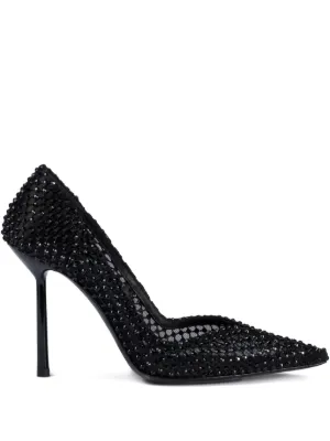 Alexander McQueen Punk 90mm crystal-embellished Pumps | Black