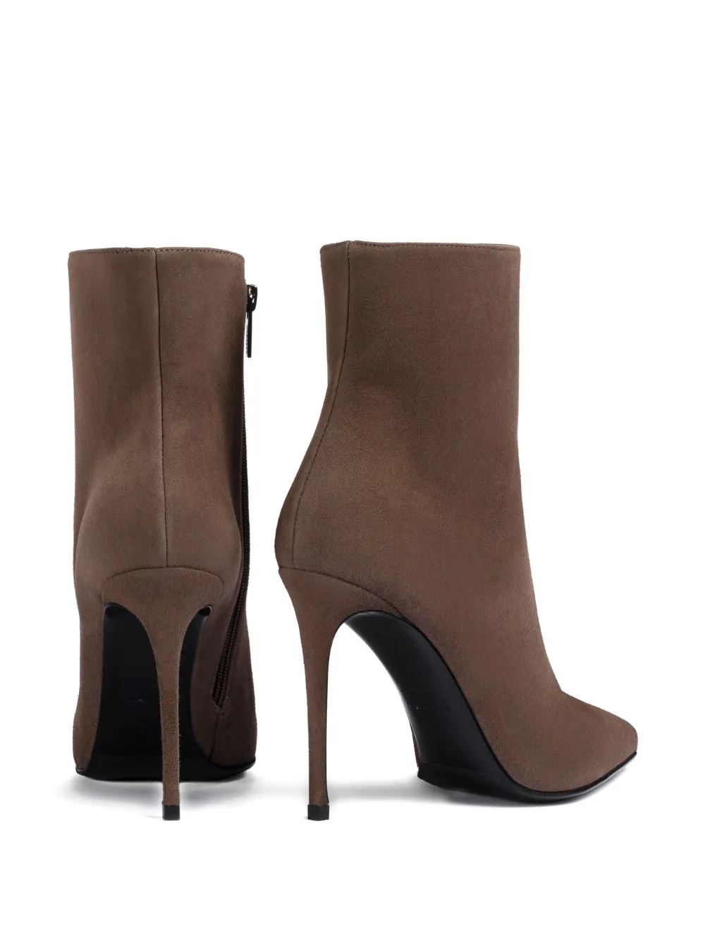 Le Silla 100mm Eva suede pointed-toe ankle boots Brown