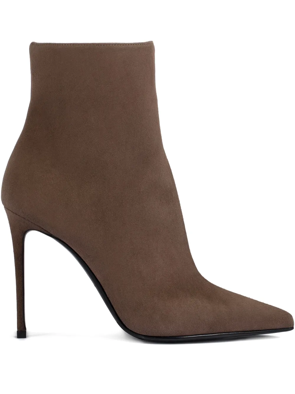 Le Silla 100mm Eva suede pointed-toe ankle boots Brown