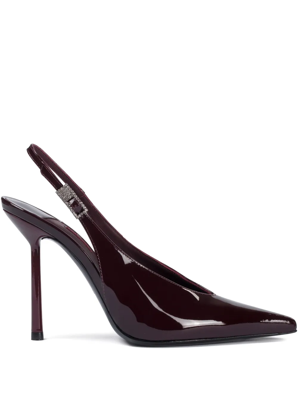 Le Silla 100mm Clivage Slingback Crystal-embellished Pumps In Red
