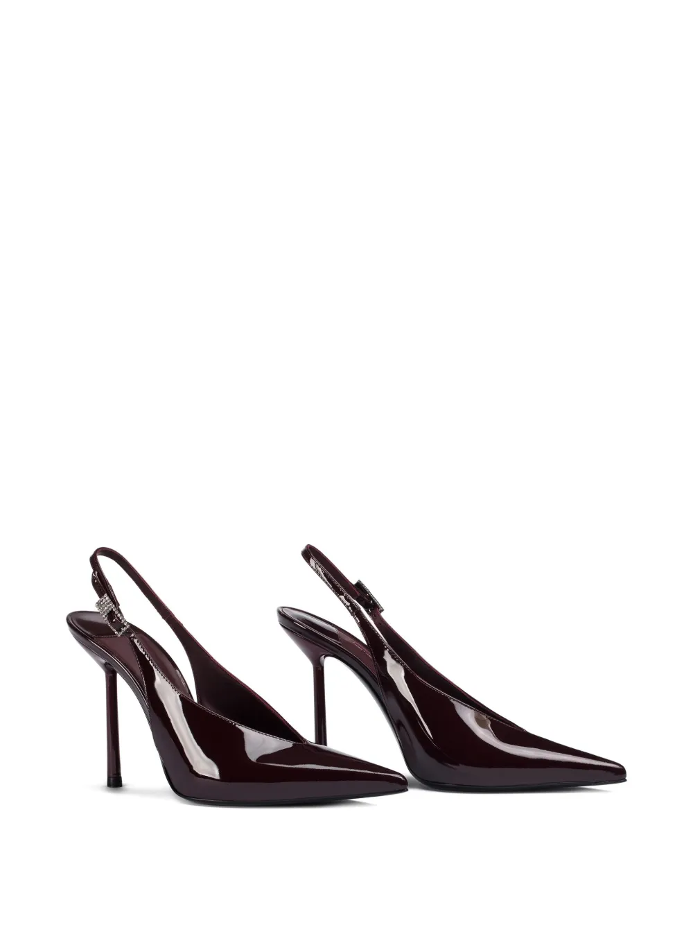 Le Silla 100mm Clivage slingback crystal-embellished pumps Red