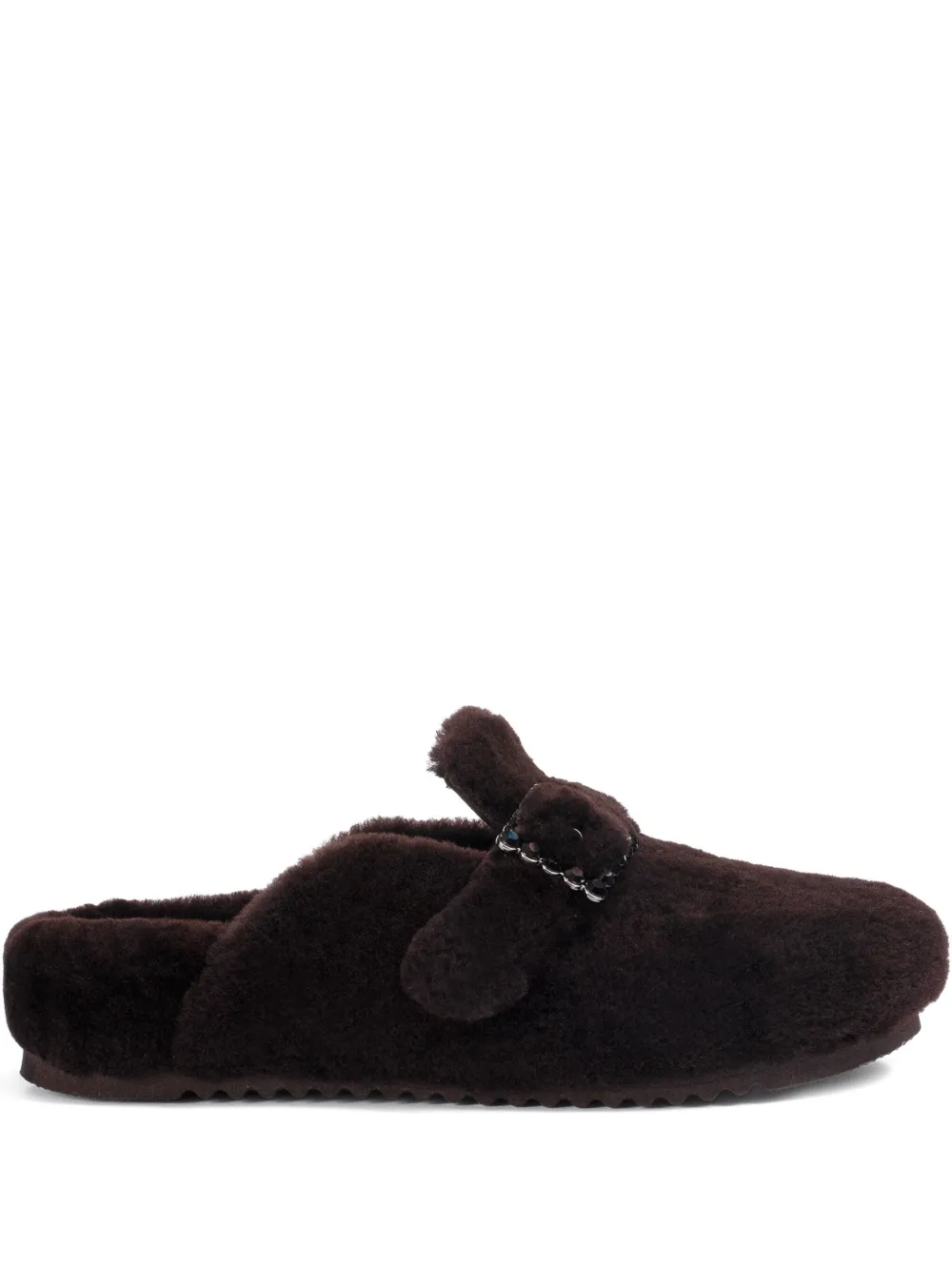 Le Silla buckle-embellishment flat mules | Brown | Image 1