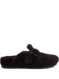 Le Silla buckle-embellishment flat mules - Brown