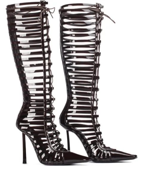 Le Silla 120mm lace-up cage boots