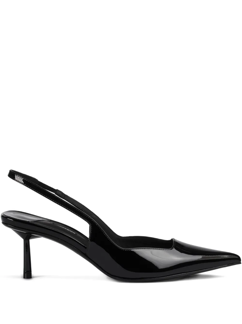 Le Silla 70mm Amelia slingback patent-leather pumps Black