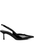 Le Silla 70mm Amelia slingback patent-leather pumps - Black
