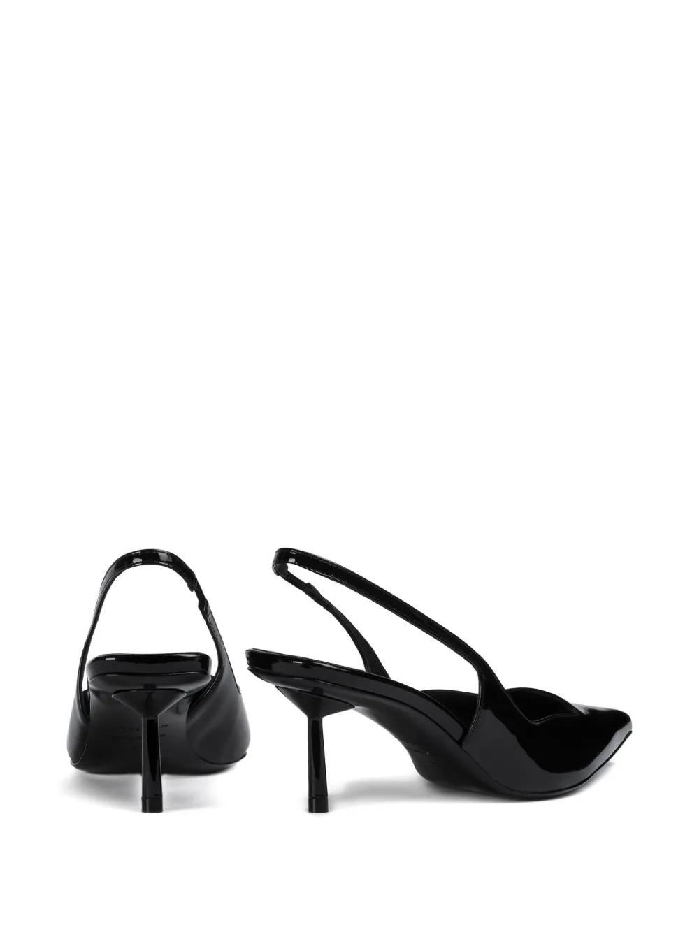 Le Silla 70mm Amelia slingback patent-leather pumps Black
