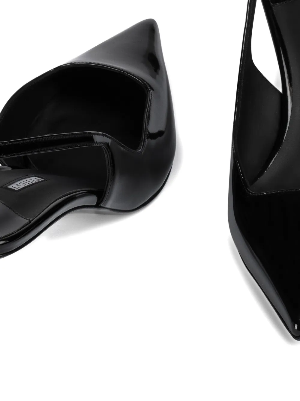 Le Silla 70mm Amelia slingback patent-leather pumps Black