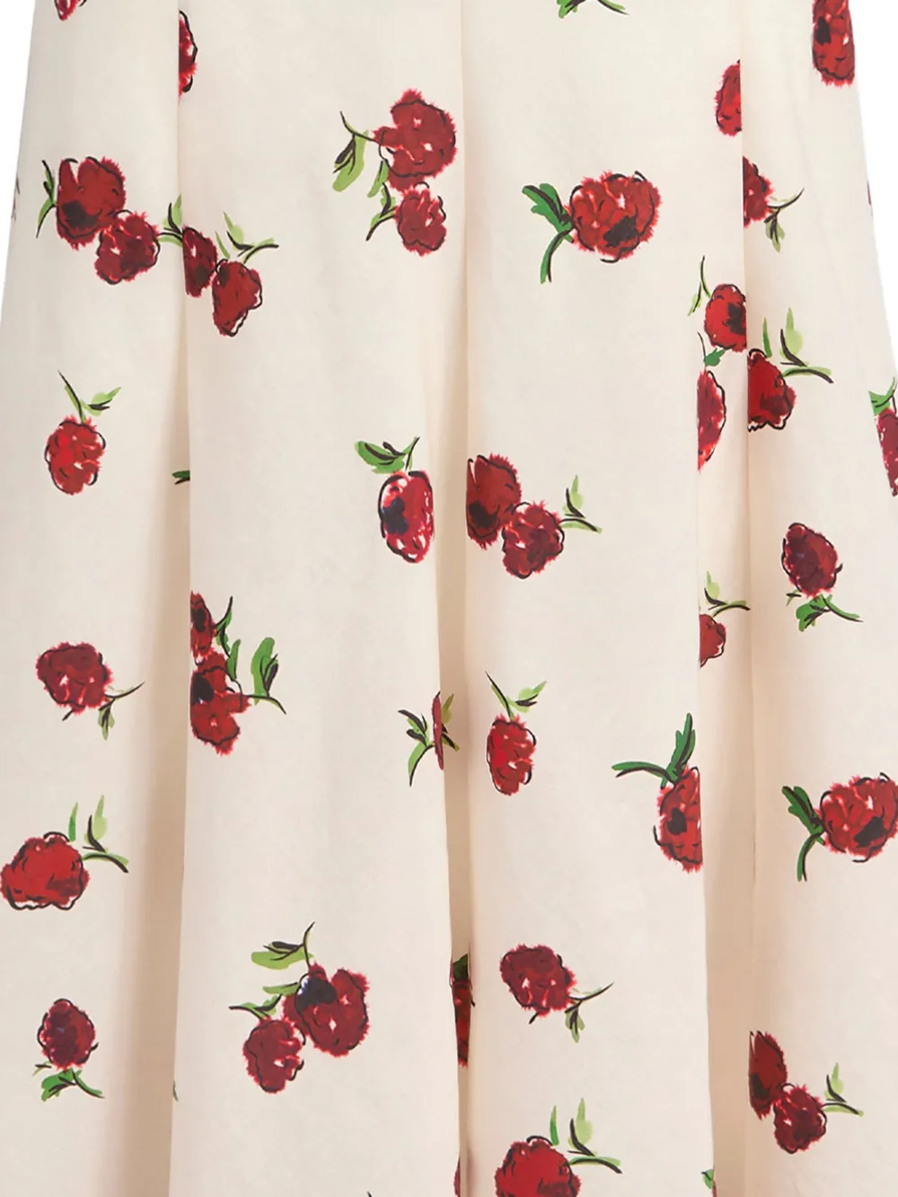 KHAITE Lenno floral-print pleated midi skirt | Pleated Skirts | Image 2