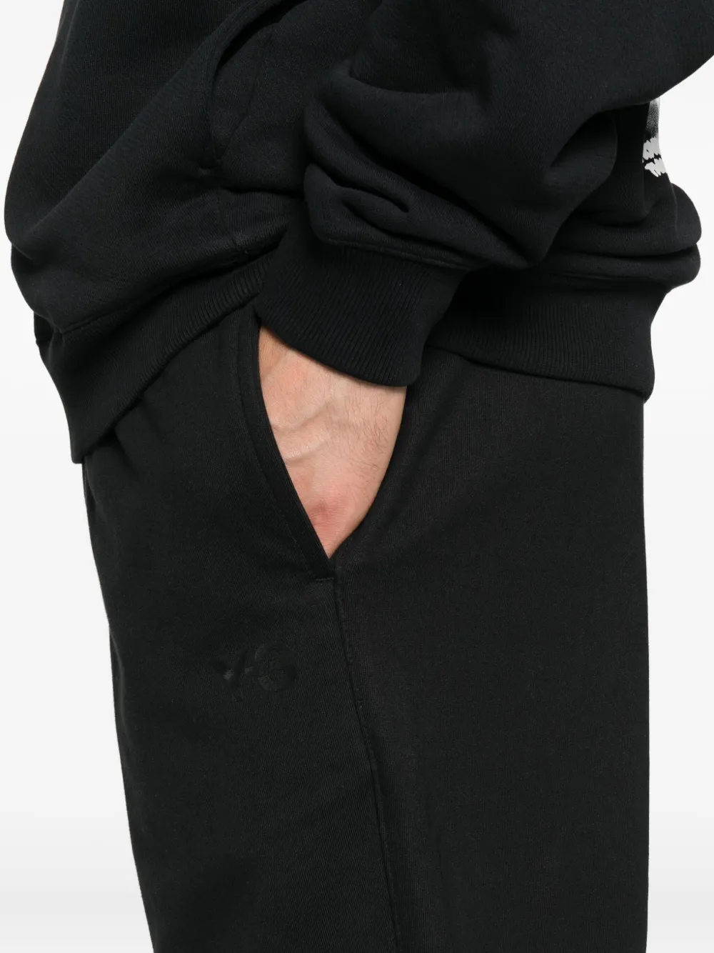 Y-3 elasticated-cuff track pants Zwart