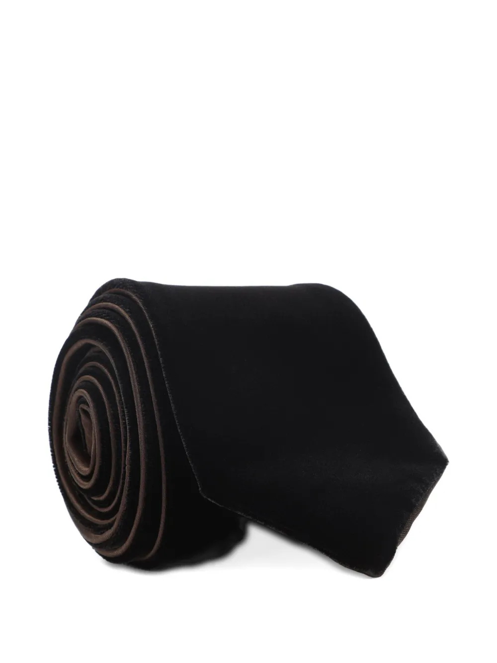 Giorgio Armani velvet tie | Brown | Image 1