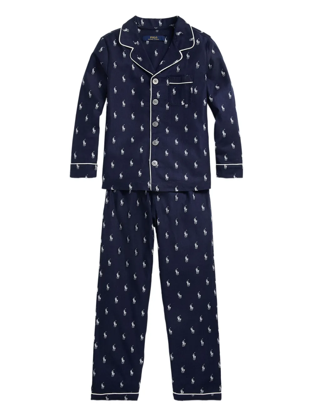 POLO RALPH LAUREN KIDS Pyjama met logoprint Blauw