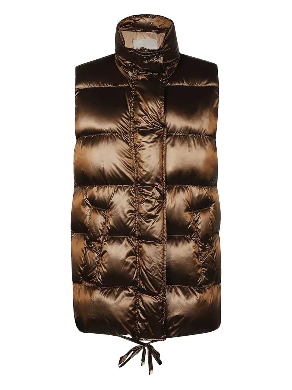 Max Mara quilted gilet Bruin
