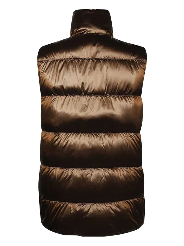 Max Mara キルティング ベスト | ブラウン | FARFETCH JP