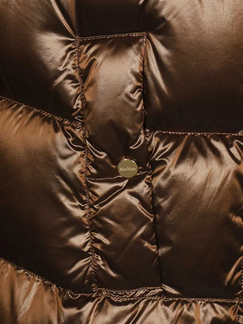 Max Mara quilted gilet Bruin