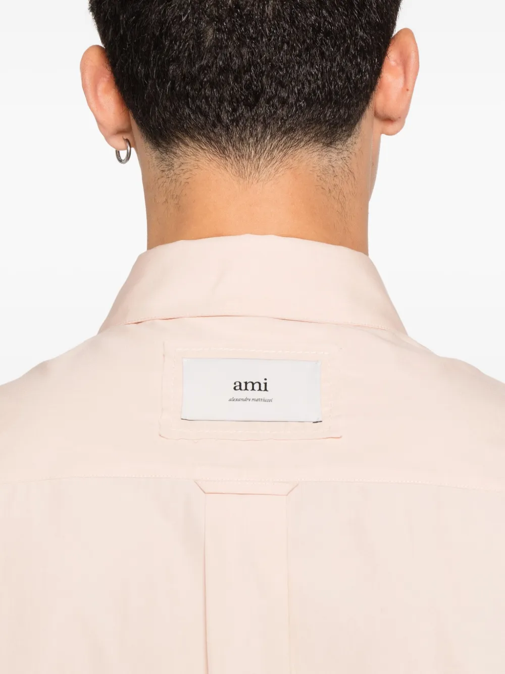 AMI Paris Button-up shirt met lange mouwen Roze