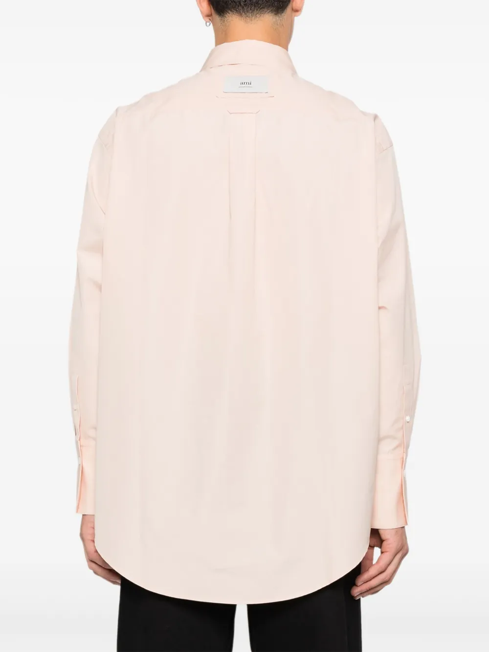AMI Paris Button-up shirt met lange mouwen Roze