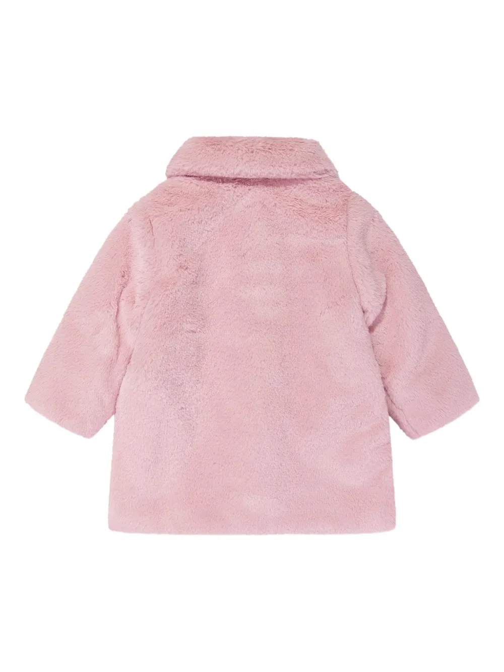 Paz Rodriguez faux-fur collar coat Roze