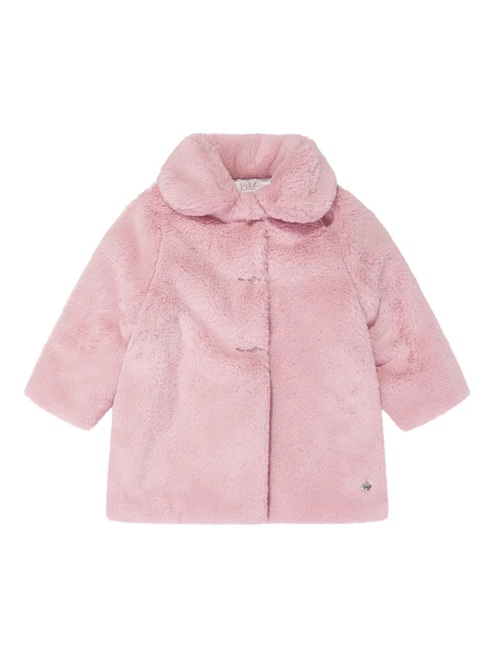 Paz Rodriguez faux-fur collar coat Roze