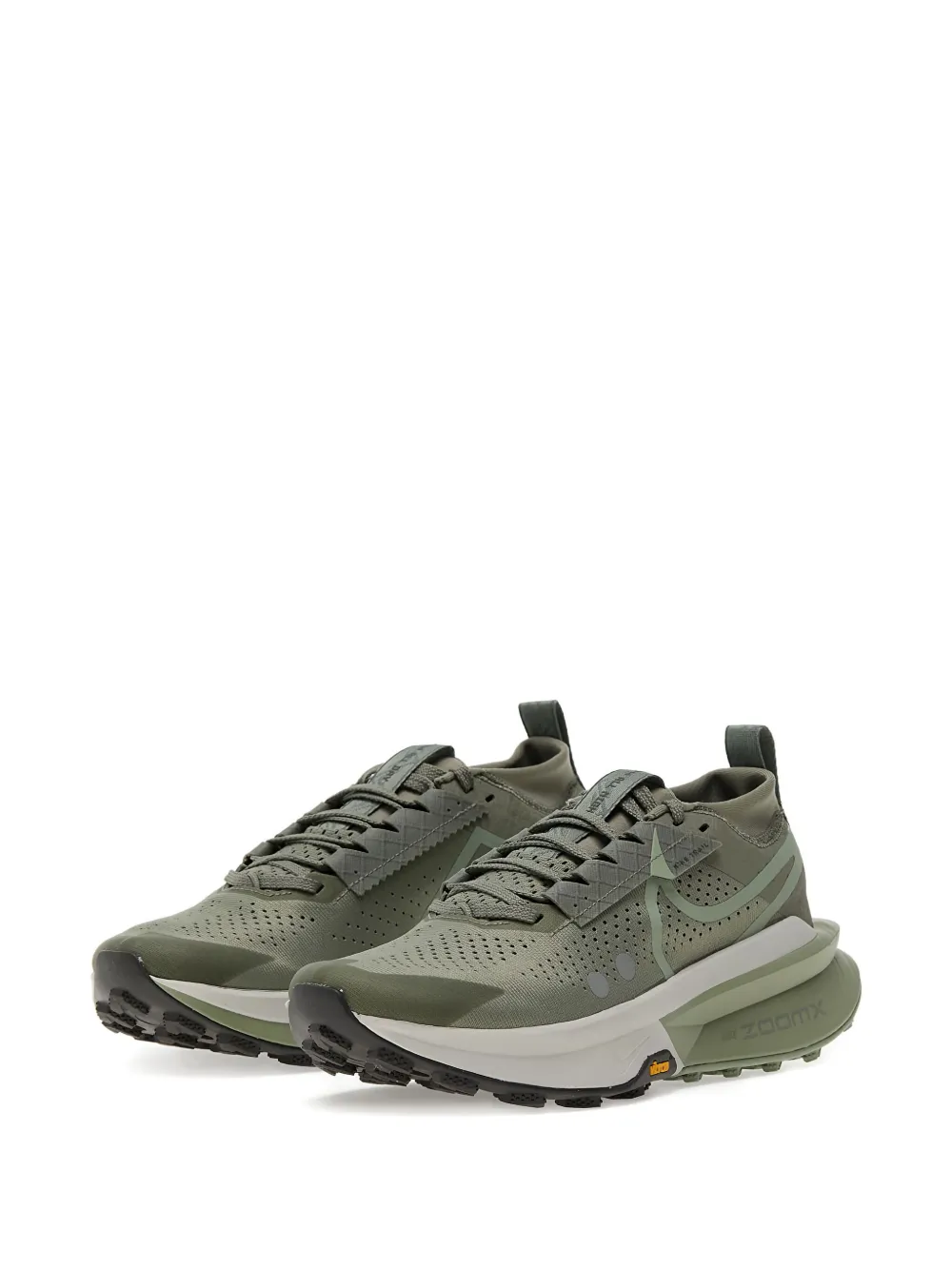 Nike x Vibram Zegama 2 geperforeerde low-top sneakers Groen