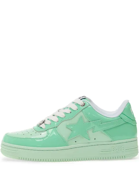 A BATHING APE® patent leather sneakers