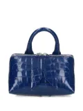 The Attico Friday crocodile-effect top-handle mini bag - Blue