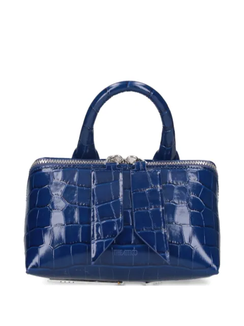 The Attico Friday crocodile-effect top-handle mini bag