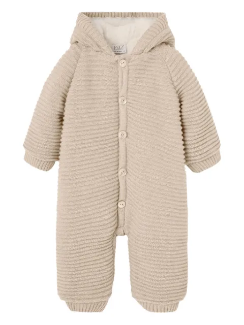 Paz Rodriguez hooded ribbed knitted snowsuit
