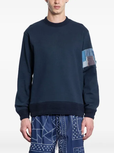 KUON boro-trimmed sweatshirt
