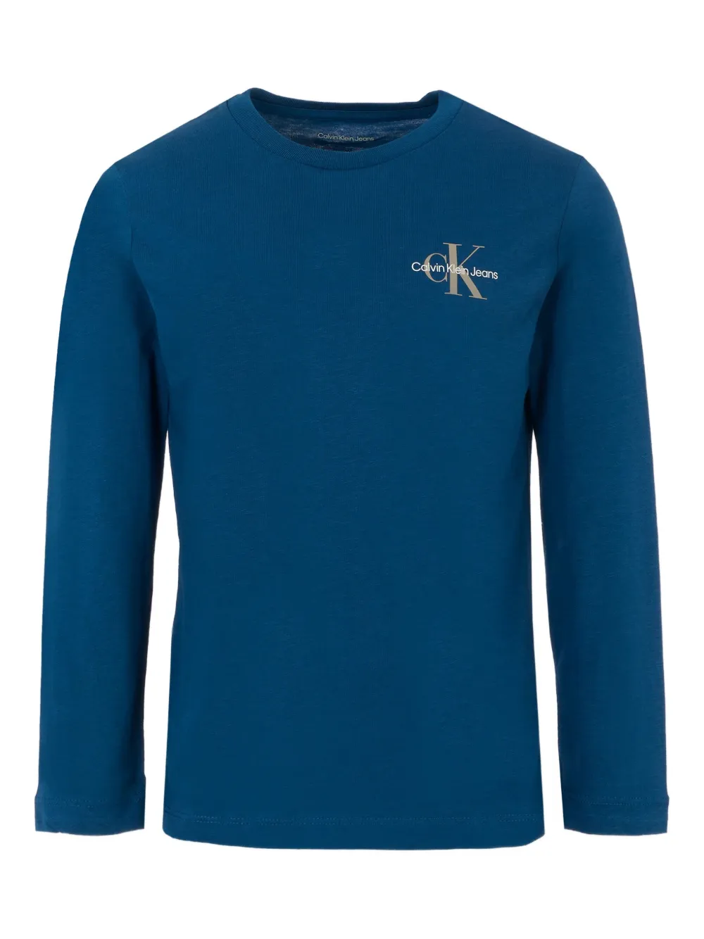 Calvin Klein Kids Sweater verfraaid met logo Blauw