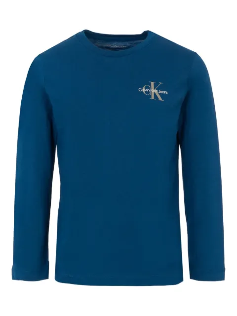 Calvin Klein Kids logo-embellished long-sleeved sweatshirt