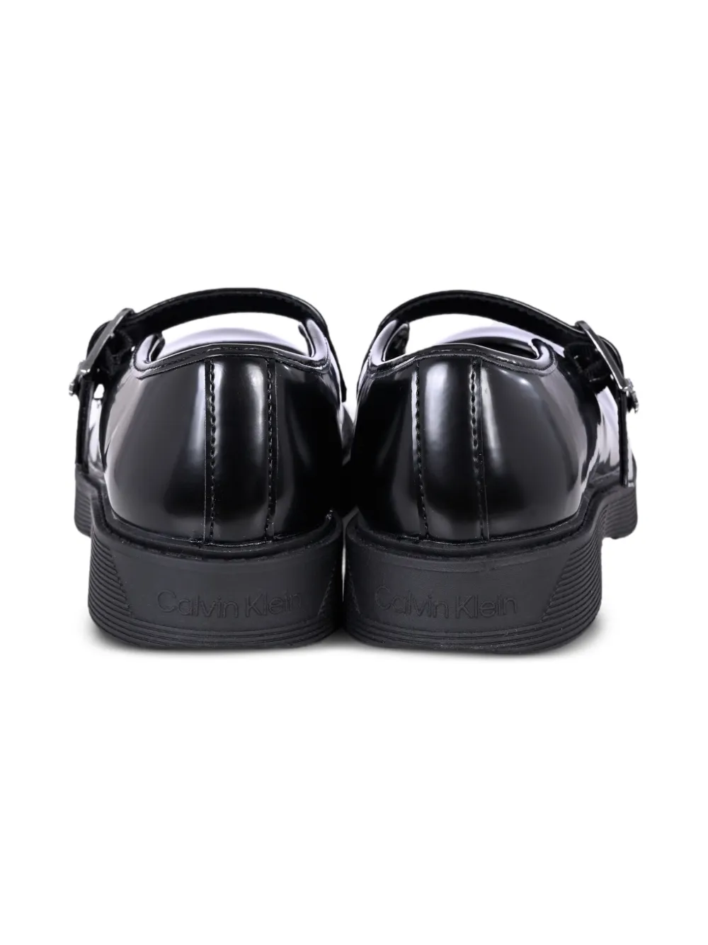Calvin Klein Kids Derby schoenen met logogesp Zwart