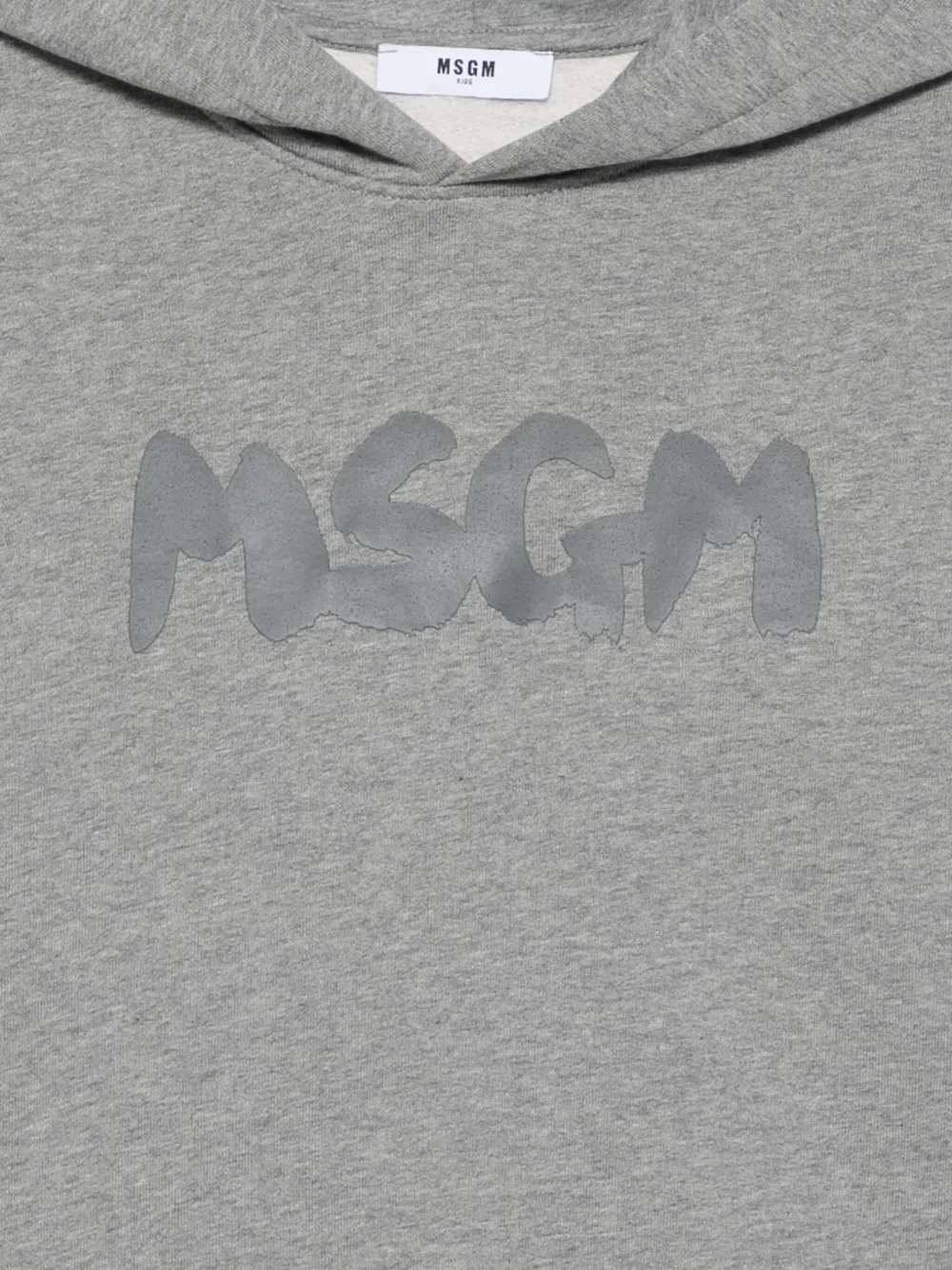 MSGM Kids Hoodie met logoprint Grijs