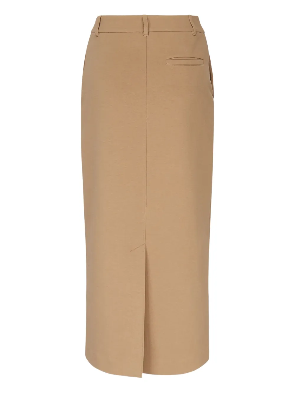 'S Max Mara Midi-rok met split - Beige