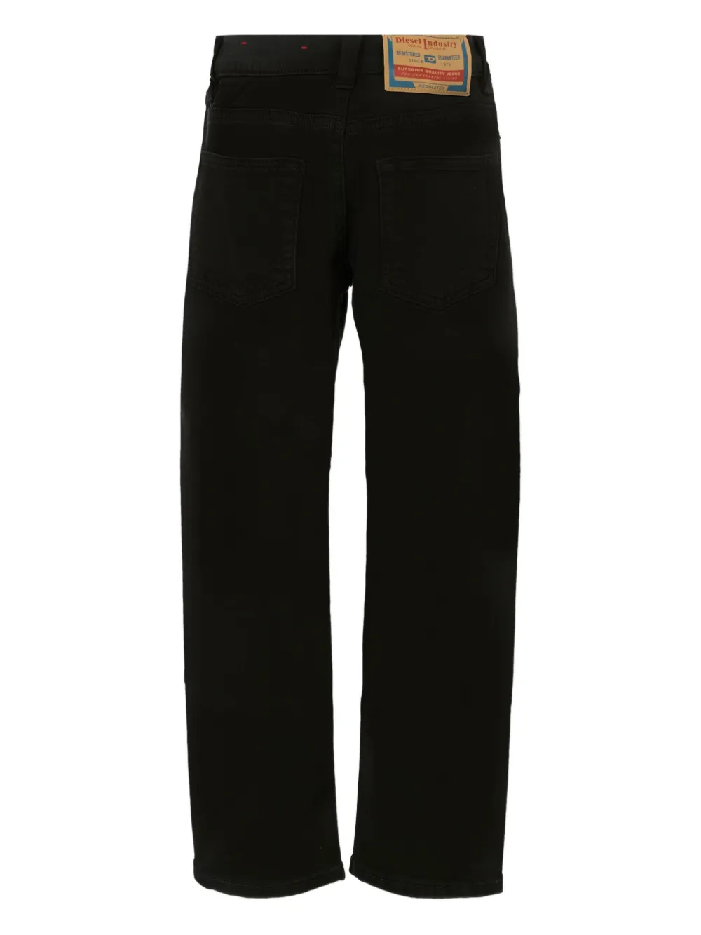 Diesel Kids Broek met vijf zakken en patch Zwart