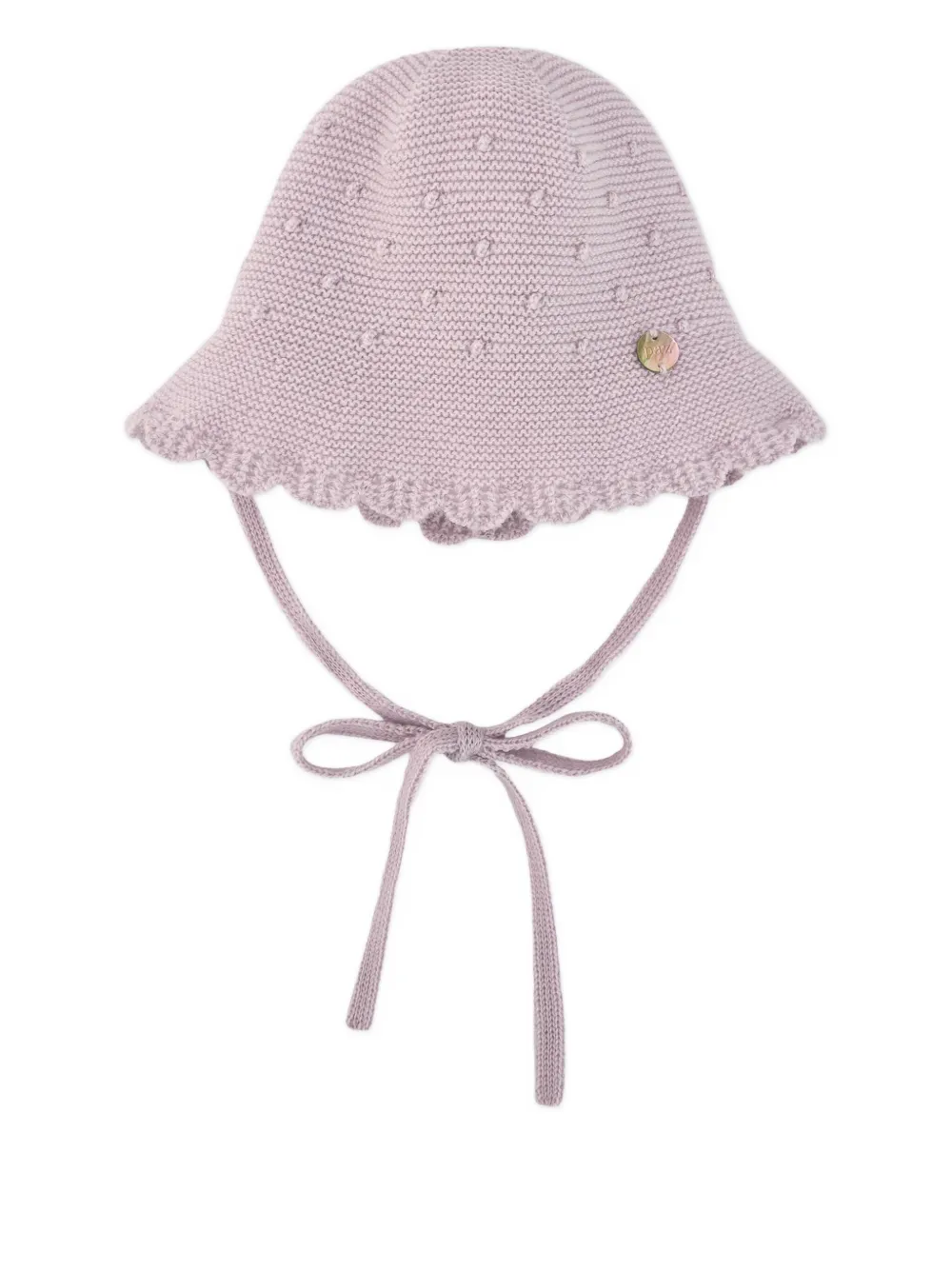Paz Rodriguez Babies' Scalloped-edge Hat In Pink