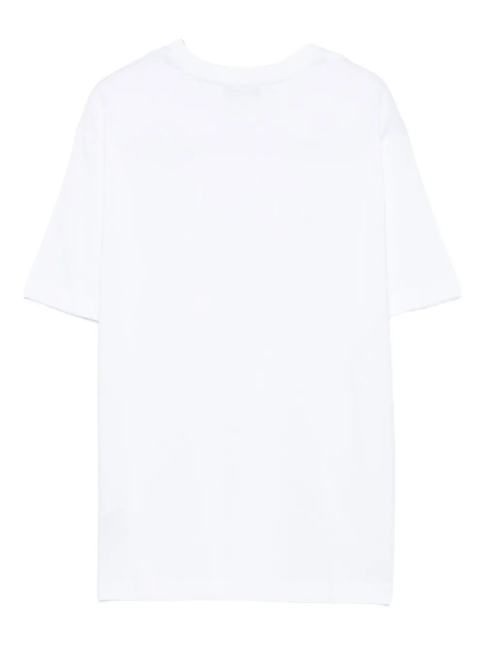MSGM Kids logo-embroidered T-shirt Wit