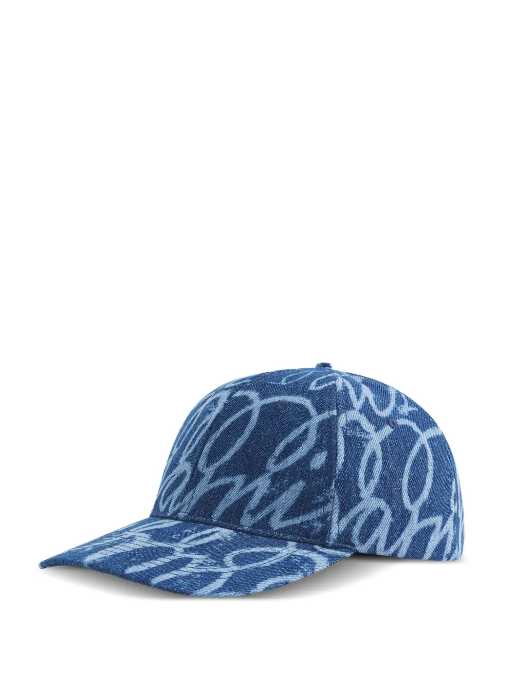 Marni Denim honkbalpet met print Blauw