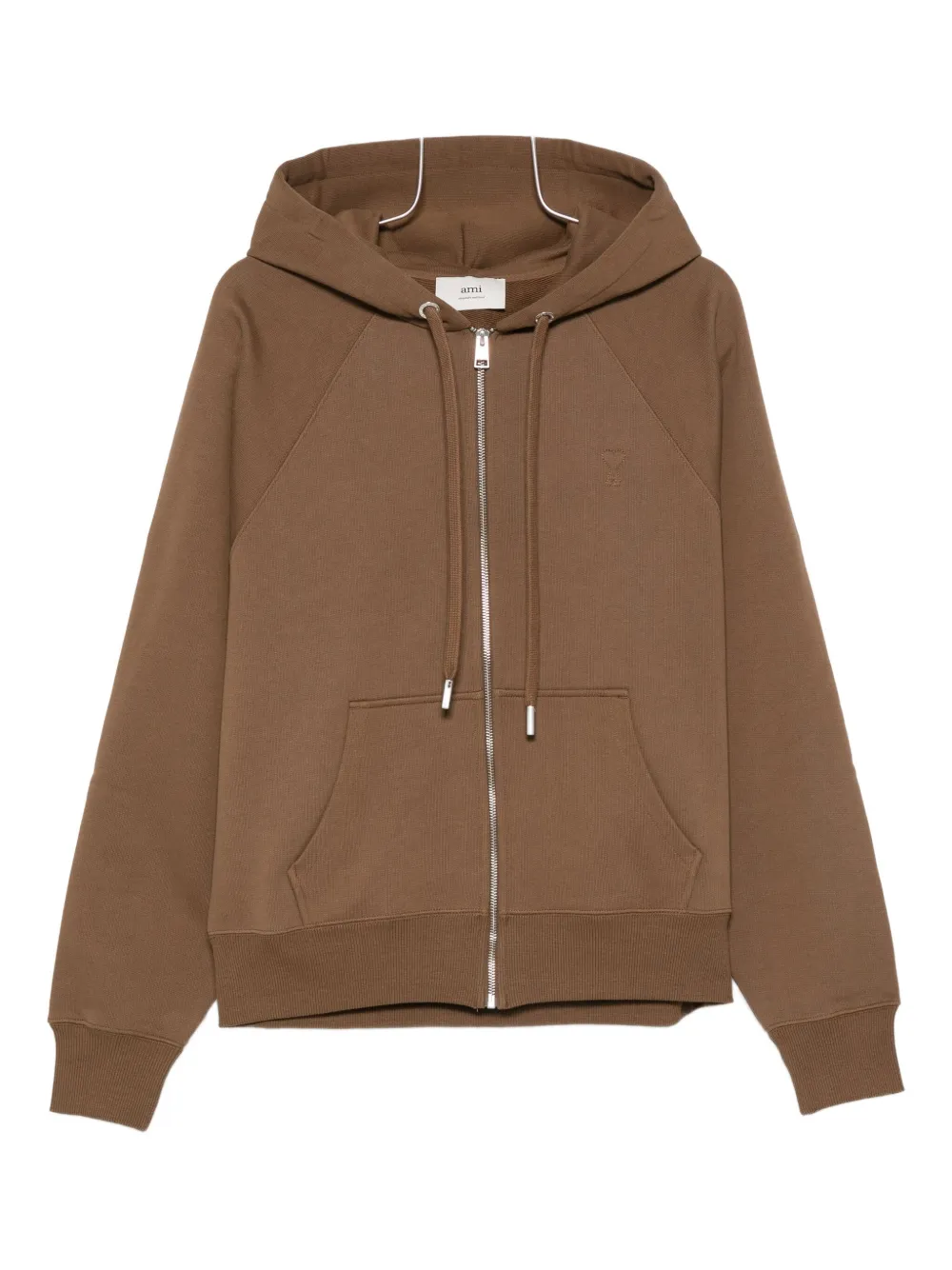 Ami Alexandre Mattiussi Ami Paris Sweatshirt Adc Hoodie With Zip Clothing In Brown