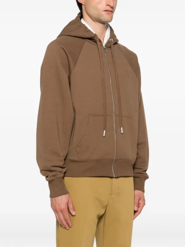 AMI Paris ジップアップ パーカー | ブラウン | FARFETCH JP